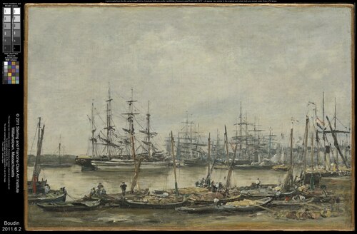 Bordeaux, the Quais, 1874, Eugène Boudin