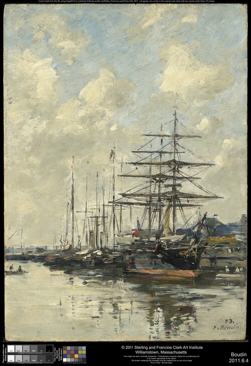 Deauville, the Boat Basin, 1887, Eugène Boudin