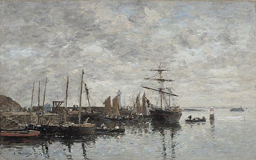 Portrieux, the port, 1874, Eugène Boudin