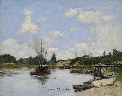 Saint-Valéry-sur-Somme, the Port, 1892, Eugène Boudin