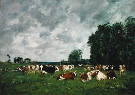 Pâturage à Fervaques, 1874, Eugène Boudin