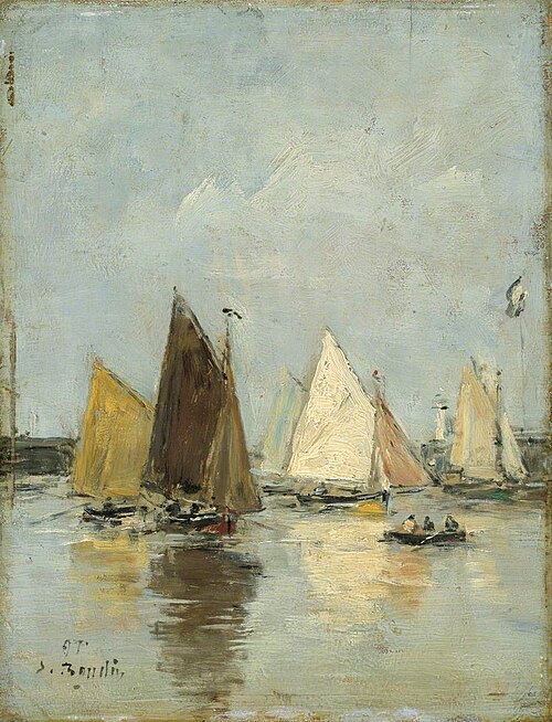 The Return of the Boats, 1897, Eugène Boudin