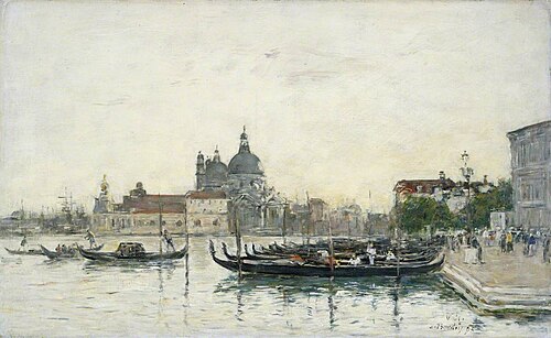 Venice, the Molo, 1895, Eugène Boudin