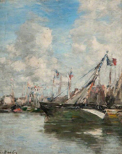 Harbour Scene, Trouville, 1890, Eugène Boudin