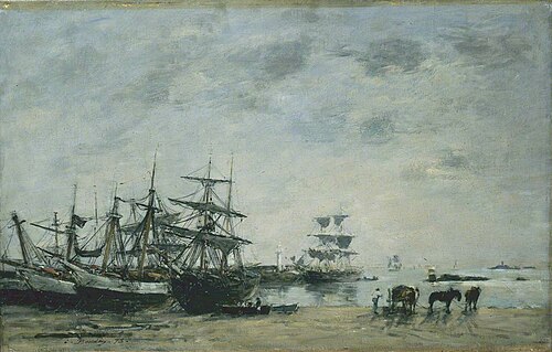 Port de Portrieux, 1873, Eugène Boudin