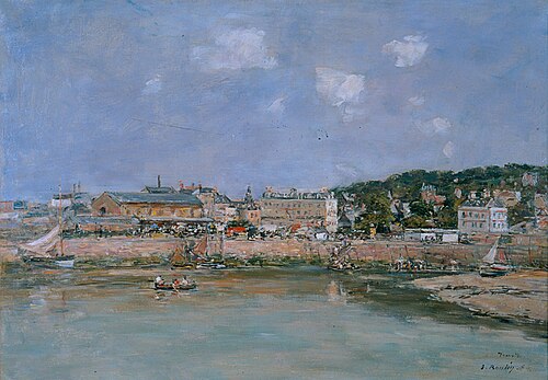 Port de Trouville, 1884, Eugène Boudin