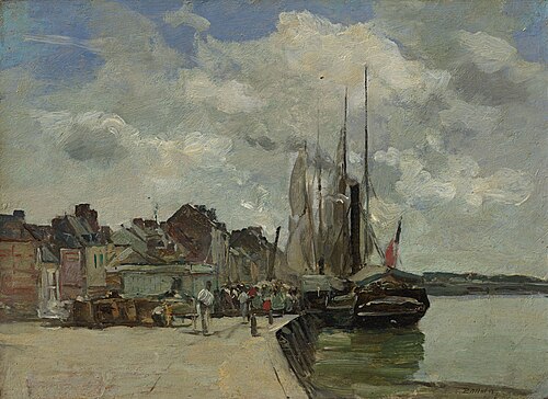 Honfleur: The Port, 1860, Eugène Boudin