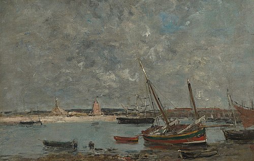 Camaret: Le Port, 1876, Eugène Boudin