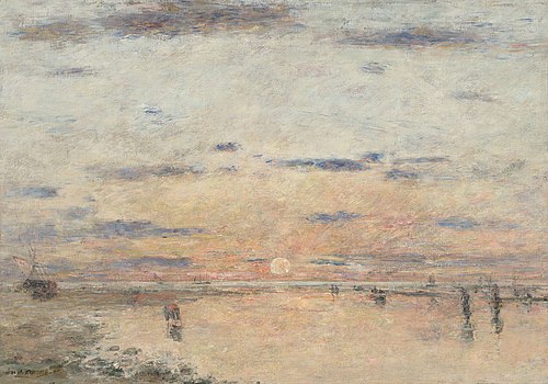 Le Havre: Sunset on the Sea, 1885, Eugène Boudin