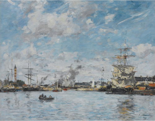 Deanville. Le Basin, , Eugène Boudin