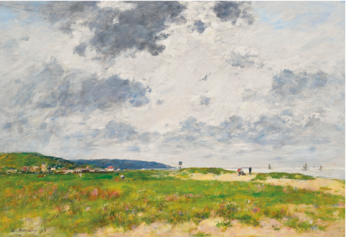 Deauville, La Dune, , Eugène Boudin
