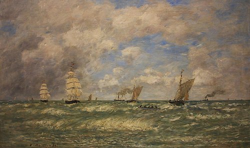 Marine, 1883, Eugène Boudin