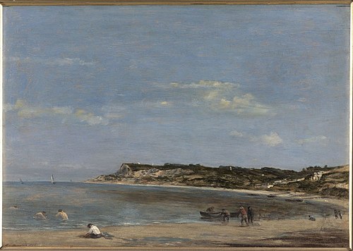 Marine, rivage normand, 1856, Eugène Boudin