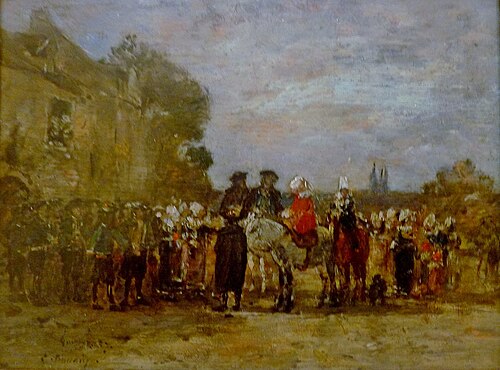 Noces à Quimper, 1857, Eugène Boudin
