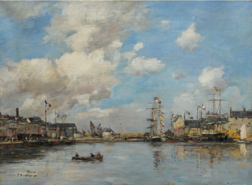 Fécamp, le bassin, 1892, Eugène Boudin