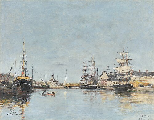 Fécamp, le bassin, 1892, Eugène Boudin