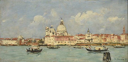 Venise. La douane et Notre-Dame-de-la-Salute, 1895, Eugène Boudin