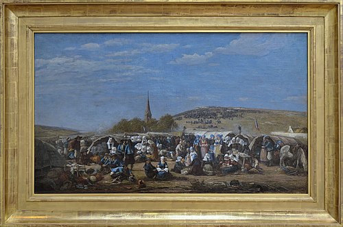 Le Pardon de Sainte-Anne-La-Palud, 1858, Eugène Boudin