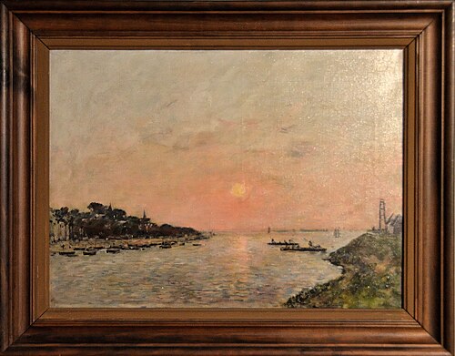 Coucher de soleil, Saint-Valéry-sur-Somme, 1890, Eugène Boudin