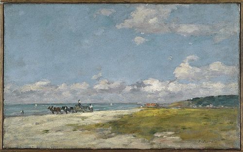 Trouville, La Plage, 1891, Eugène Boudin