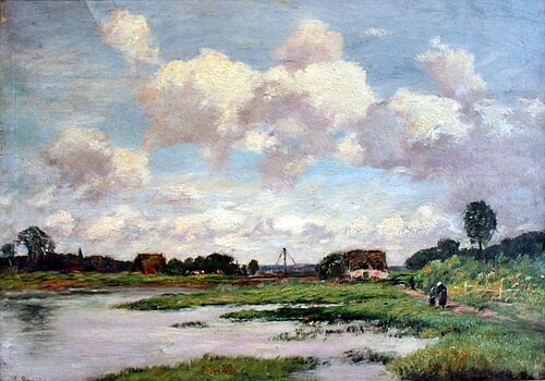 Norman Landscape (Landscape with a high sky), 1880, Eugène Louis Boudin