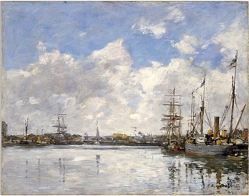 Le Havre , the harbor, 1884, Eugène Louis Boudin