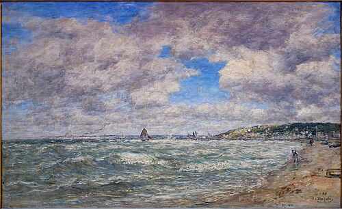 Le Rivage de Deauville, 1896, Eugène Boudin
