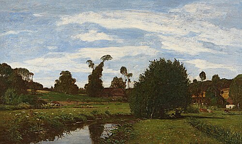 Paysage normand, 1857, Eugène Boudin