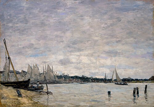 Port de Trouville, 1865, Eugène Boudin