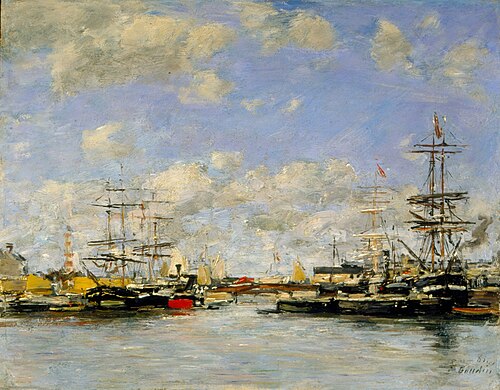 Deauville - The cove, 1885, Eugène Boudin