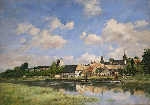 Le vieux port de Touques, 1891, Eugène Boudin