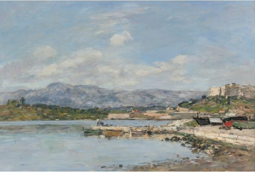 ANTIBES, LE FORT CARRÉ, 1893, Eugène Louis Boudin