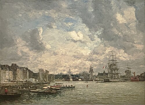 Le Havre. Le bassin de la Barre, 1869, Eugène Boudin