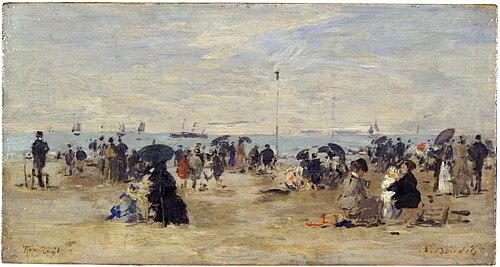 Trouville, Beachscene, 1881, Eugène Louis Boudin