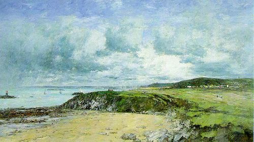 The Coast of Portrieux, Cotes-du-Nord, 1874, Eugène Louis Boudin