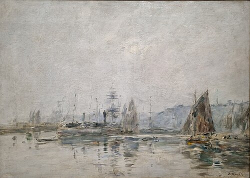 Le port de Honfleur, 1897, Eugène Louis Boudin