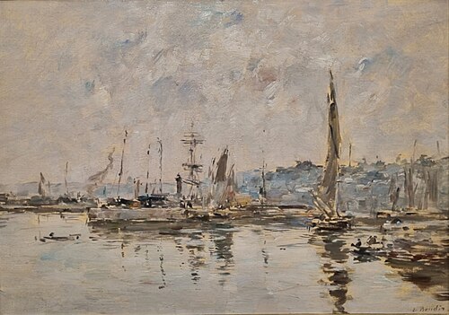 Le port de Honfleur, 1897, Eugène Louis Boudin