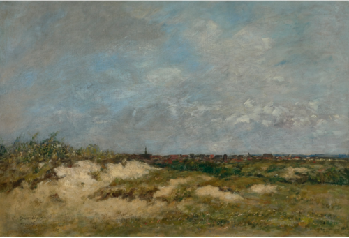 BERCK. LES DUNES PAR GROS TEMPS, 1890, Eugène Louis Boudin
