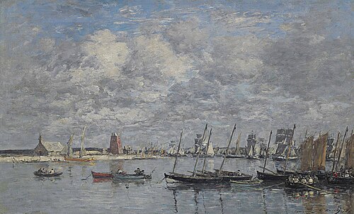 Camaret, le port, , Eugène Louis Boudin