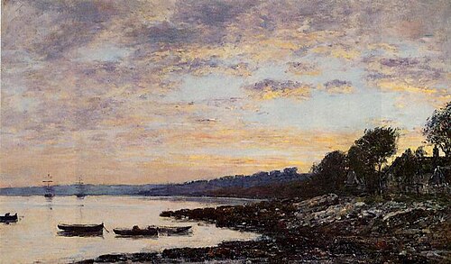 Un port près de Brest, , Eugène Louis Boudin