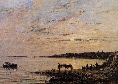 Un port, près de Brest, , Eugène Louis Boudin