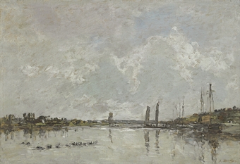 Environs du Faou, 1870, Eugène Louis Boudin