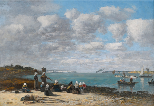 Les pêcheuses de Kerhor, , Eugène Louis Boudin
