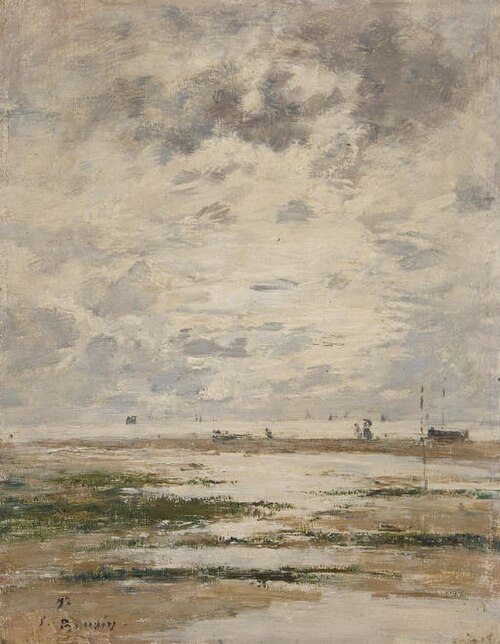 Promeneuses à marée basse, , Eugène Louis Boudin