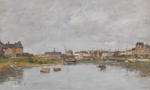 Trouville, le port, , Eugène Louis Boudin