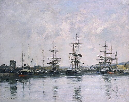 Le bassin, Deauville, , Eugène Louis Boudin