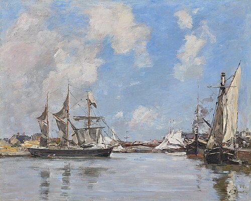 Deauville. Le bassin, , Eugène Louis Boudin