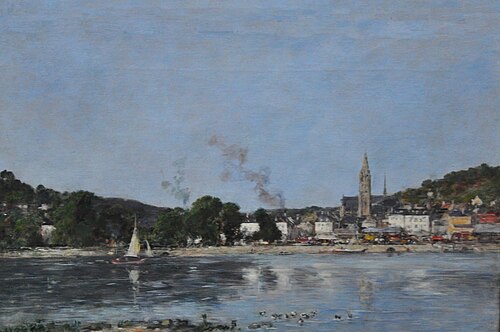 Vue de Caudebec-en-Caux, , Eugène Louis Boudin