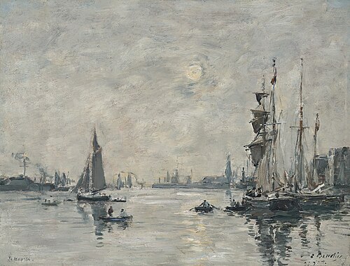 Le Havre. L'avant-port, , Eugène Louis Boudin