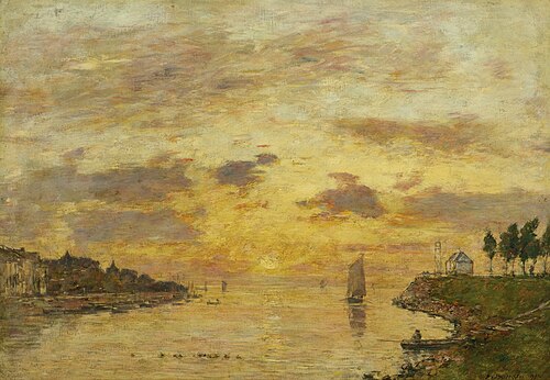 Saint-Valery-sur-Somme. L'Embouchure de la Somme, , Eugène Louis Boudin